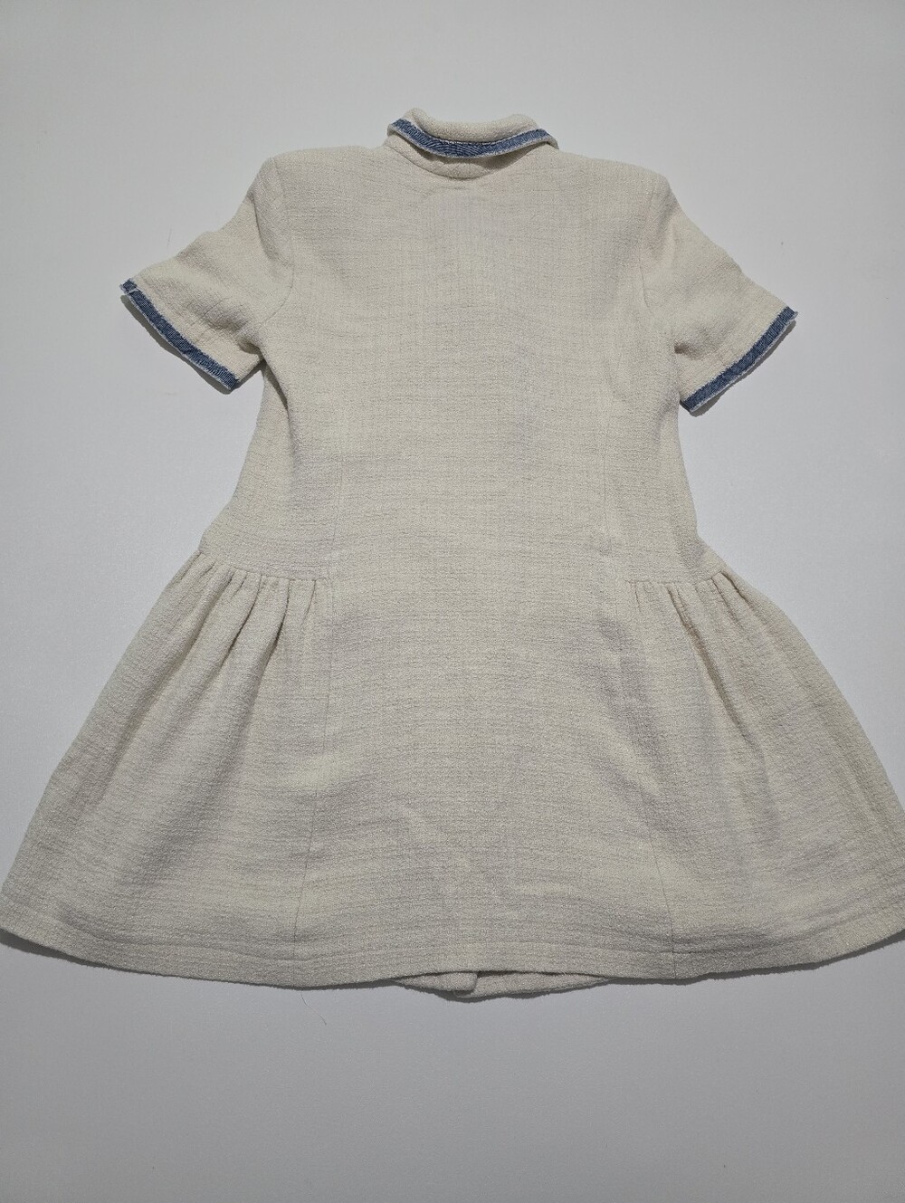 Sandro Seville Dress A-line Short Sleeves Collar Size M - Picture 15 of 16